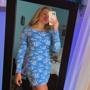 New Vineyard Vines Long Sleeve Dress